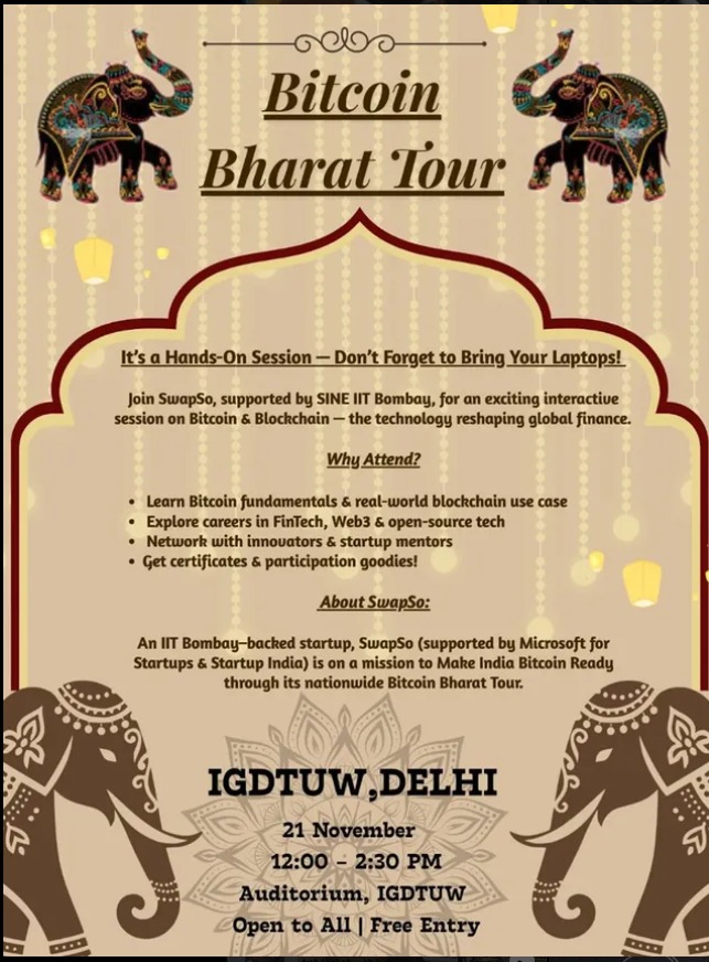 Bitcoin Bharat Tour Event